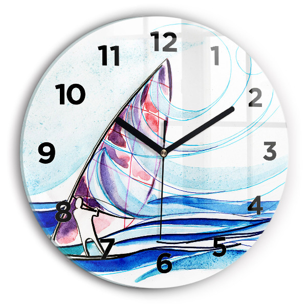 Horloge ronde Planche de surf