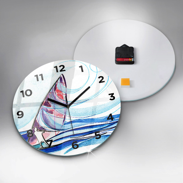 Horloge ronde Planche de surf