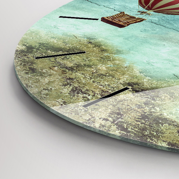 Horloge ronde Ballons peints