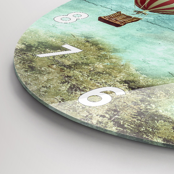 Horloge ronde Ballons peints