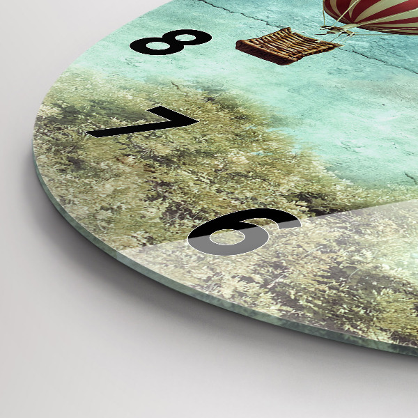 Horloge ronde Ballons peints