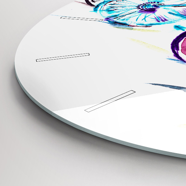 Horloge ronde Vélos de ville colorés