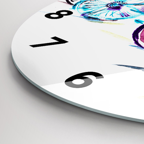 Horloge ronde Vélos de ville colorés