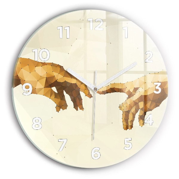 Horloge ronde 'Création d''Adam'