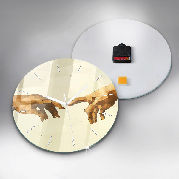 Horloge ronde 'Création d''Adam'