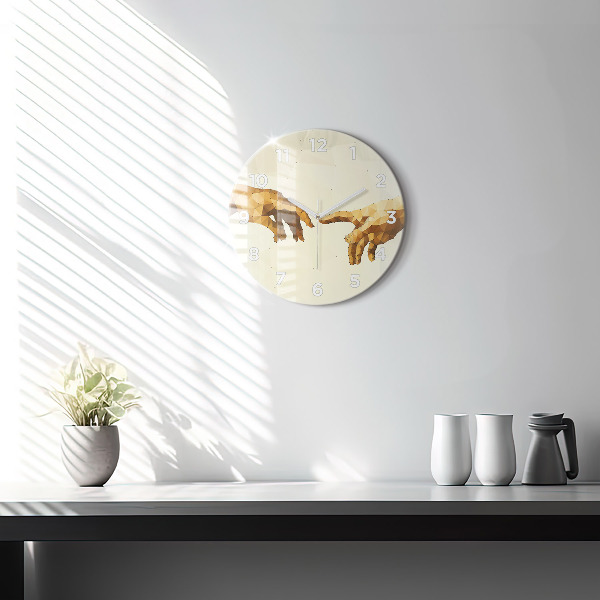 Horloge ronde 'Création d''Adam'