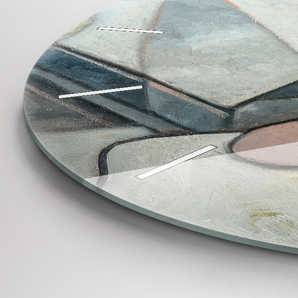 Horloge ronde Peinture abstraite