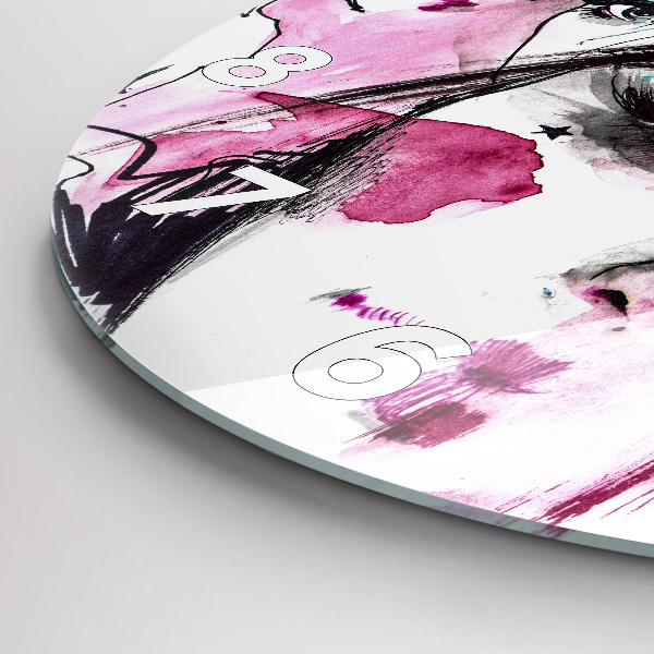 Horloge ronde 'Les multiples visages de l''abstraction'