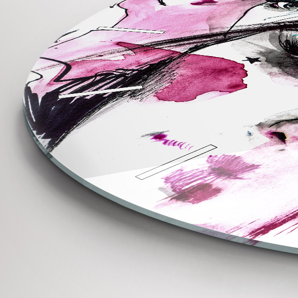 Horloge ronde 'Les multiples visages de l''abstraction'