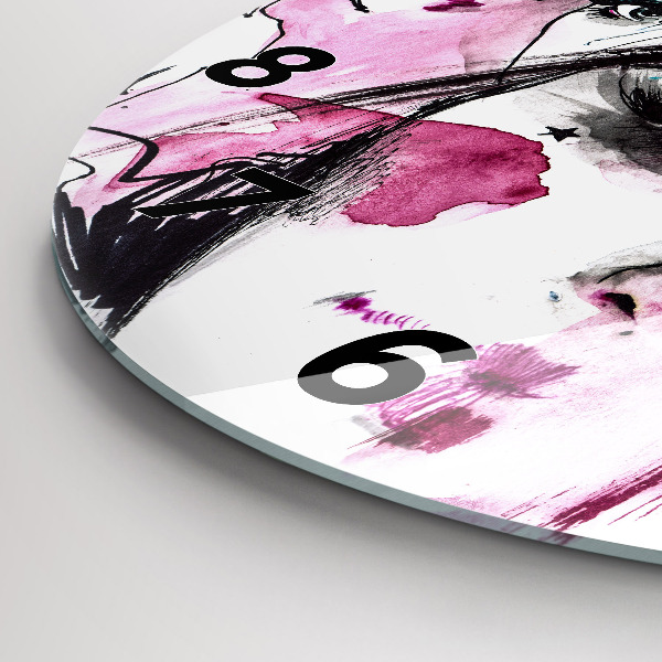 Horloge ronde 'Les multiples visages de l''abstraction'