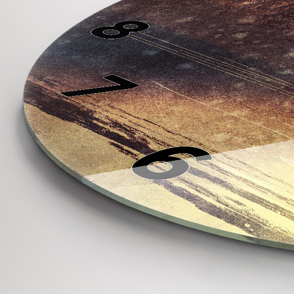 Horloge ronde femme avec parapluie