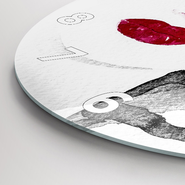 Horloge ronde 'Portrait d''une femme'