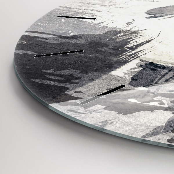 Horloge ronde Femme - aquarelles