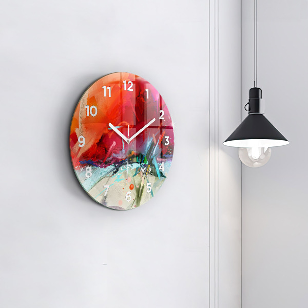 Horloge ronde 'Des rangées d''épices'