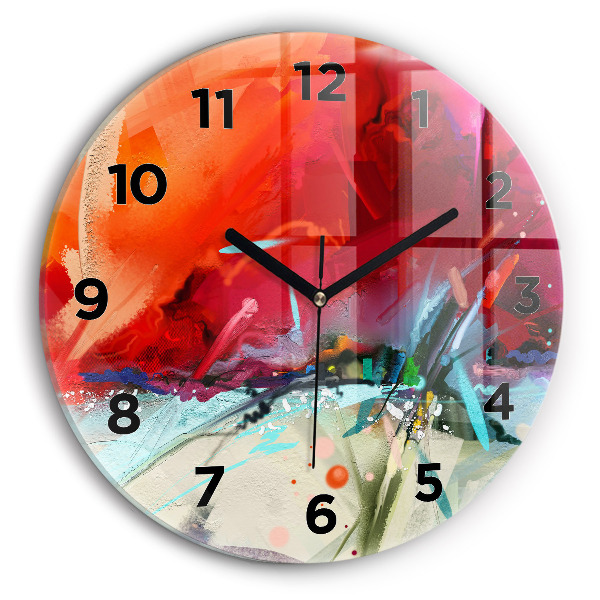 Horloge ronde 'Des rangées d''épices'