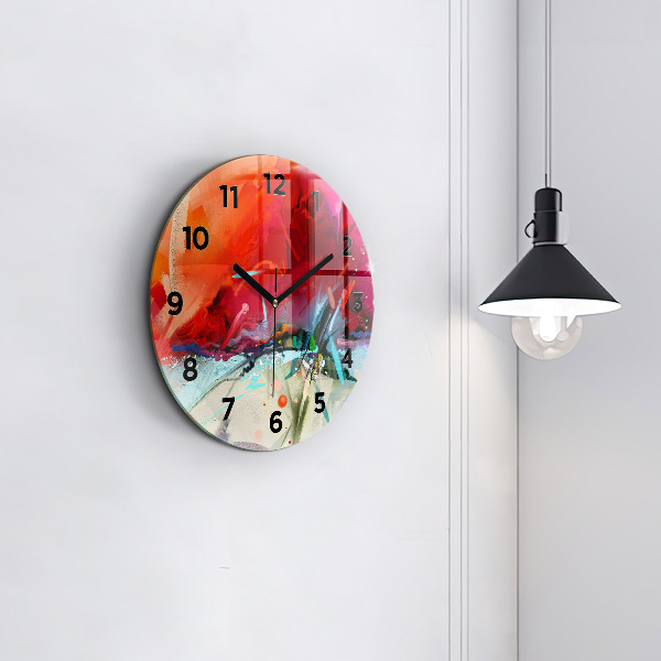 Horloge ronde 'Des rangées d''épices'