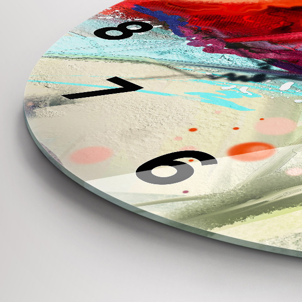 Horloge ronde 'Des rangées d''épices'