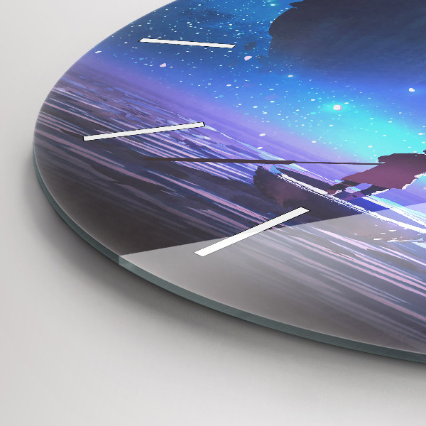 Horloge ronde Voilier fantastique