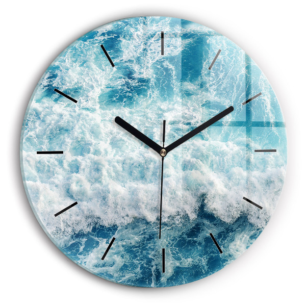 Horloge ronde Vagues de la mer