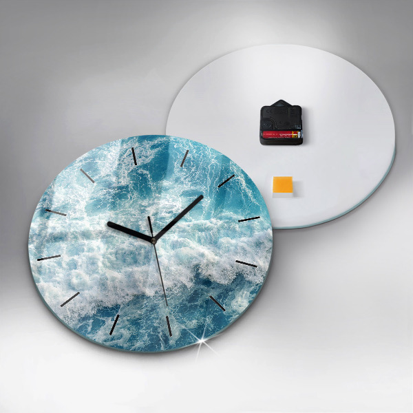 Horloge ronde Vagues de la mer
