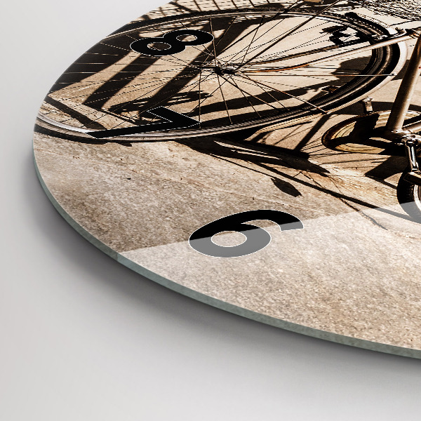 Horloge ronde vélo italien