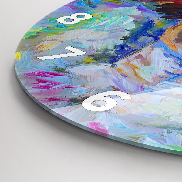 Horloge ronde Ballerine peinte