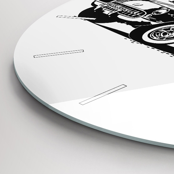 Horloge ronde Illustration rétro