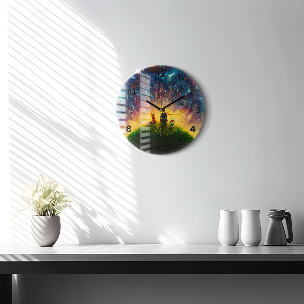Horloge ronde Abstraction Le Petit Prince
