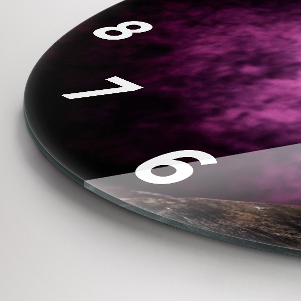 Horloge ronde Verre à vin