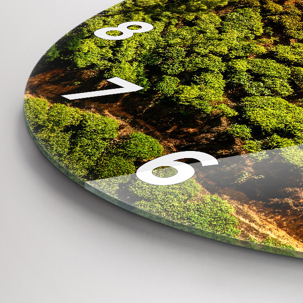 Horloge ronde Colline du thé