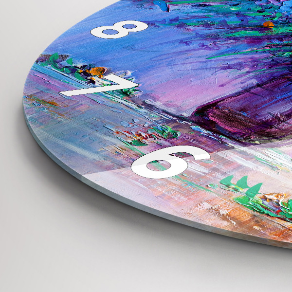 Horloge ronde Fleurs dans un vase