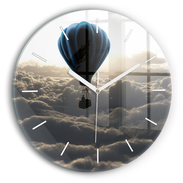 Horloge ronde Ballon dans le ciel