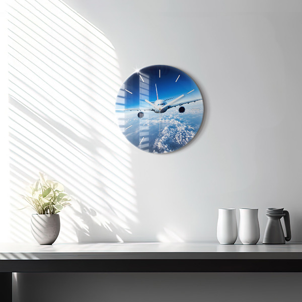 Horloge ronde Plan des nuages