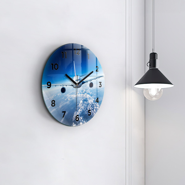 Horloge ronde Plan des nuages