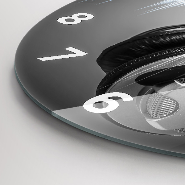 Horloge ronde Microphone et casque