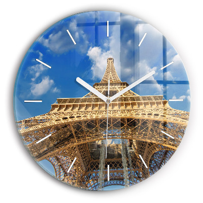 Horloge ronde Tour Eiffel en France