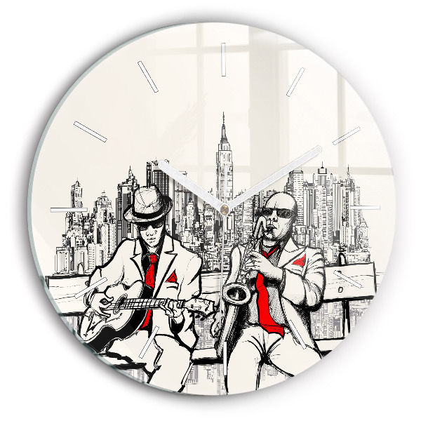 Horloge ronde Jazz à New York