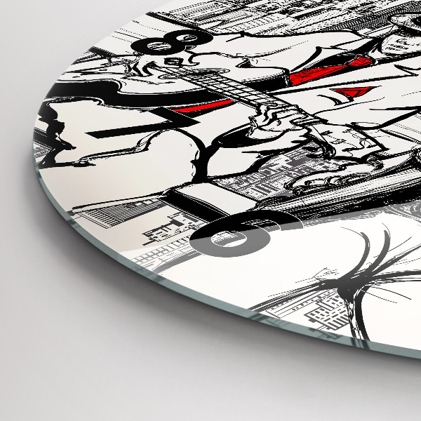 Horloge ronde Jazz à New York