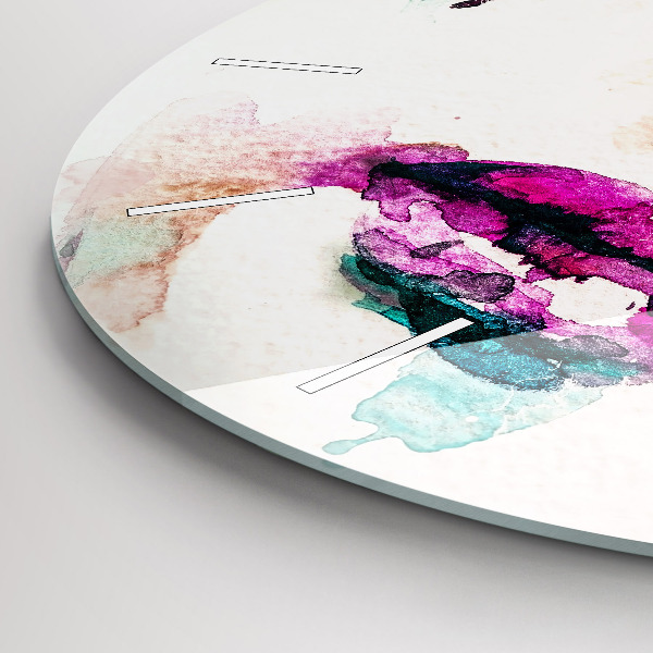 Horloge ronde Visage de femme abstrait