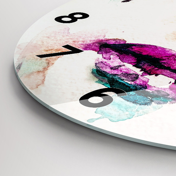 Horloge ronde Visage de femme abstrait