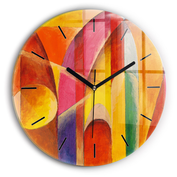 Horloge ronde Art Décoration Abstraction
