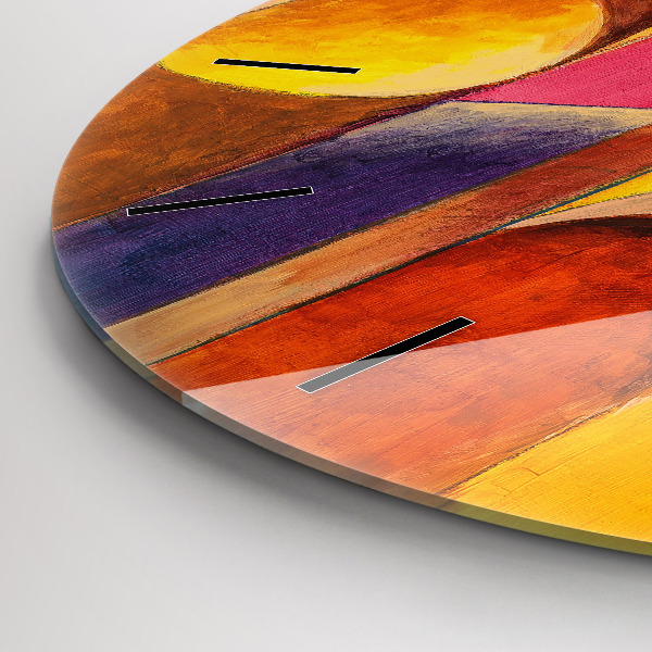 Horloge ronde Art Décoration Abstraction