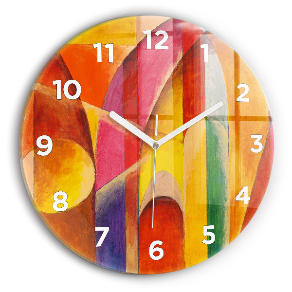 Horloge ronde Art Décoration Abstraction