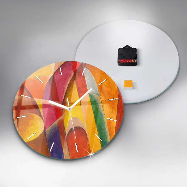 Horloge ronde Art Décoration Abstraction