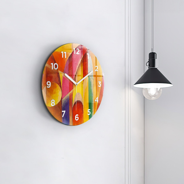 Horloge ronde Art Décoration Abstraction