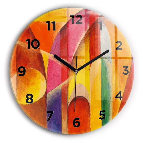 Horloge ronde Art Décoration Abstraction