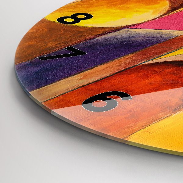 Horloge ronde Art Décoration Abstraction