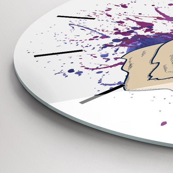 Pendule murale ronde Illustration vectorielle de cerf