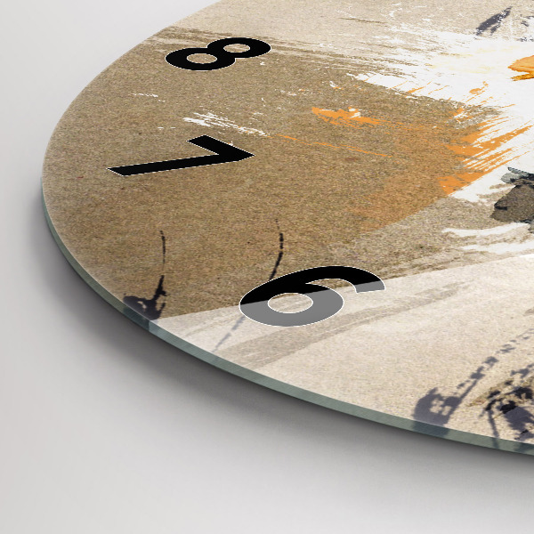 Pendule murale ronde 'Portrait d''une femme abstrait'