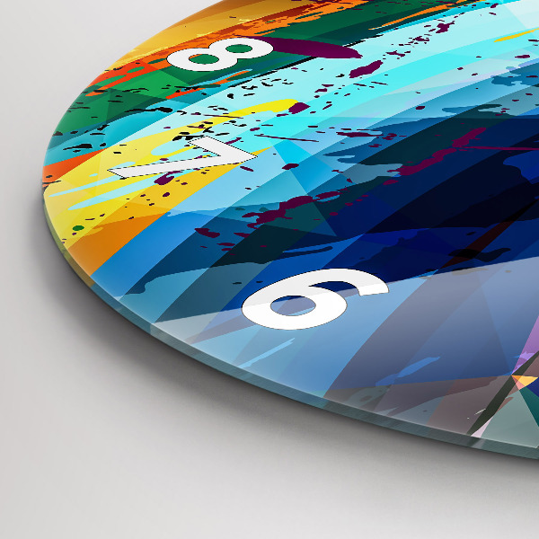 Pendule murale ronde Contexte abstrait